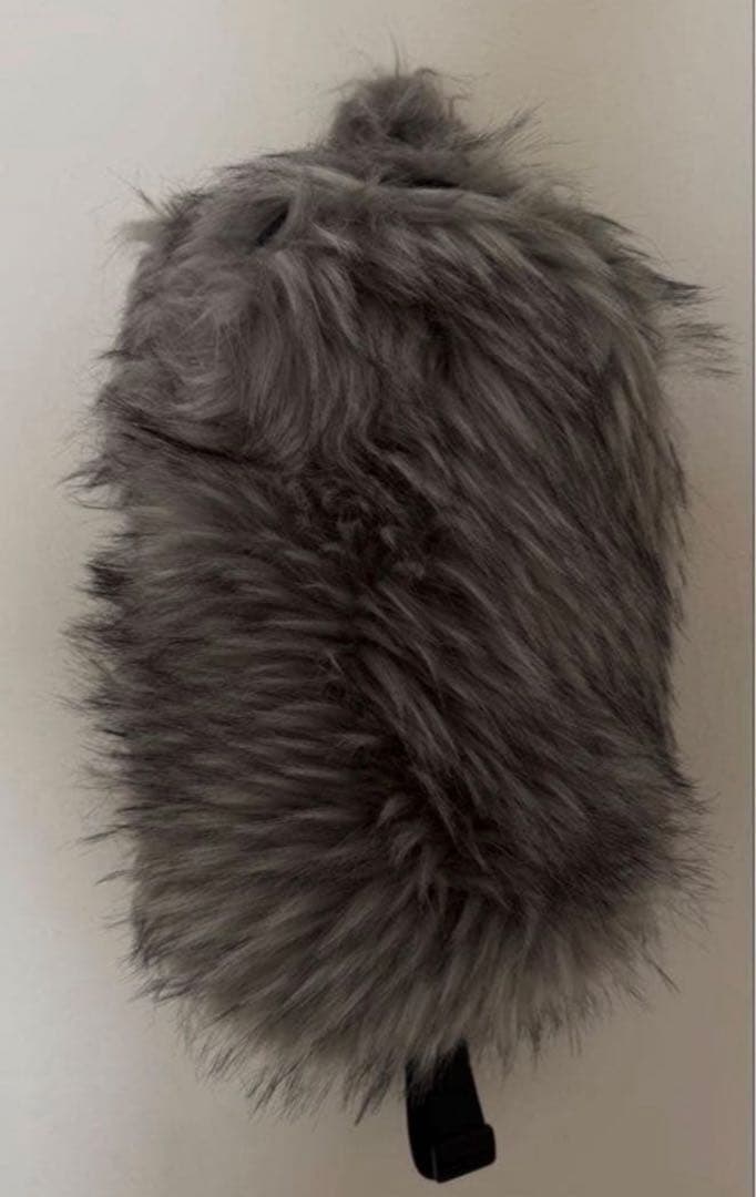 opium系　fur backpack ファー リュックグレー 毛皮リュック