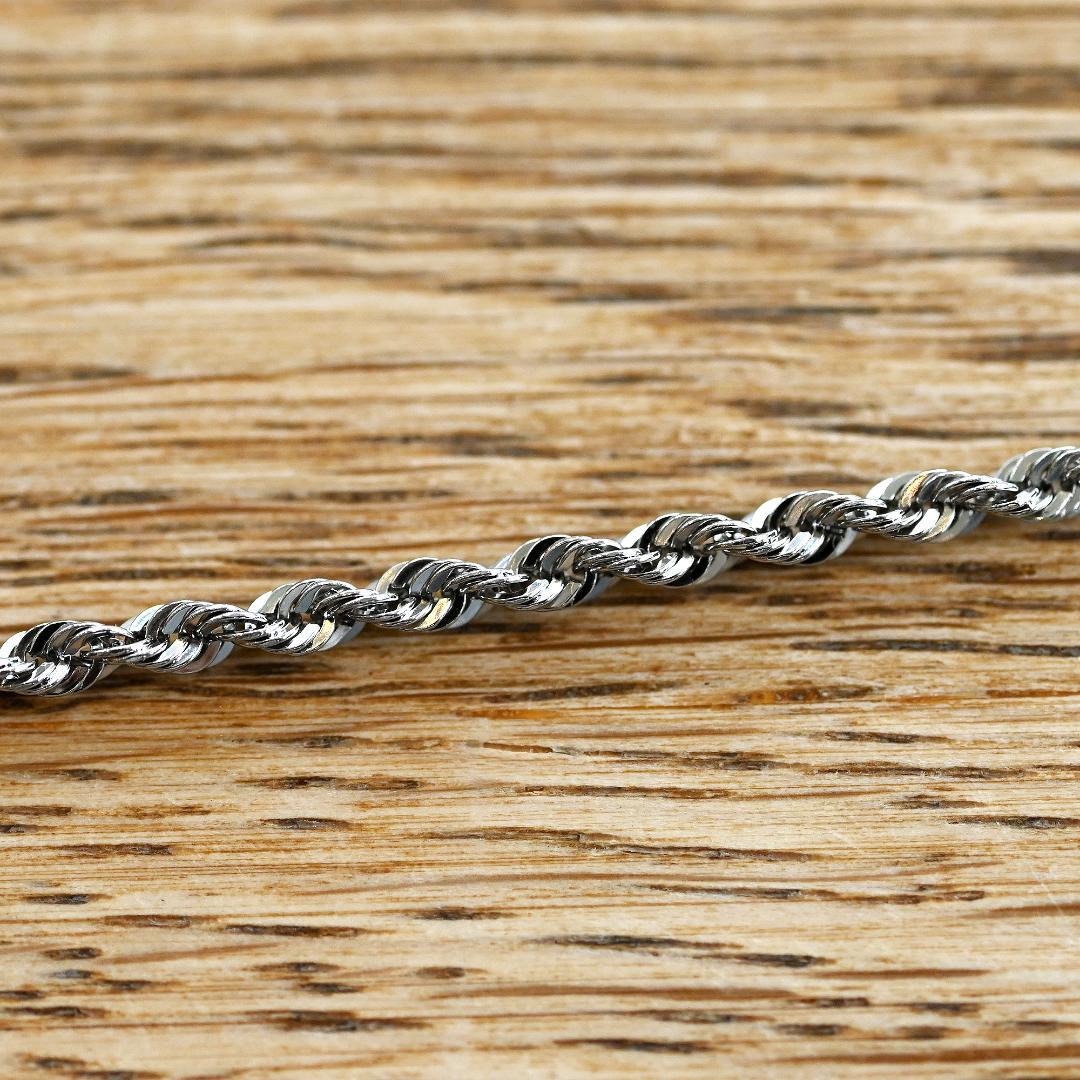 Pt850 プラチナ パイプロープネックレス幅2.0mm長さ40cm