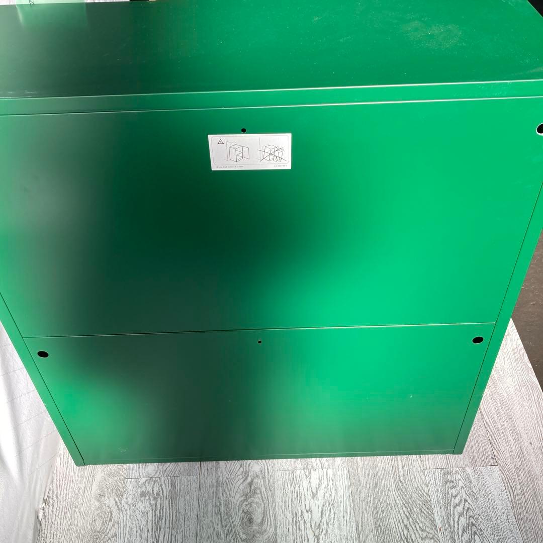 IKEA ivar イーヴァル　ダークグリーン　キャビネット　メッシュ