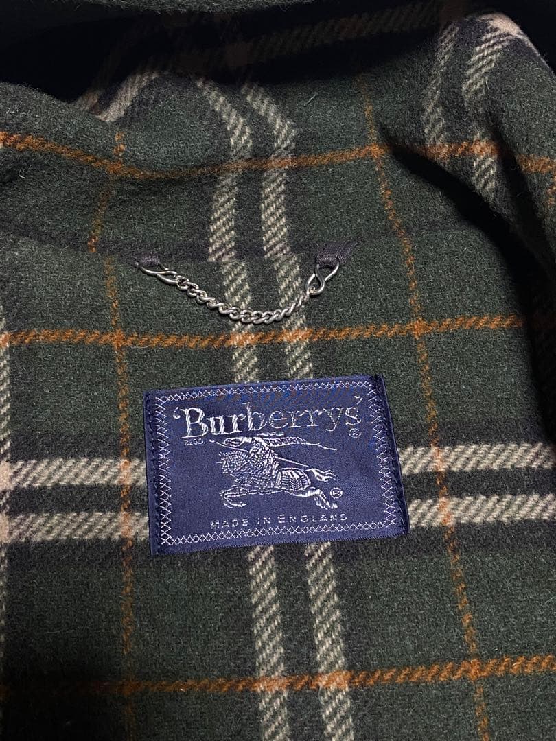 【お値下げ】Burberryフード付きダッフルコート オリーブグリーン
