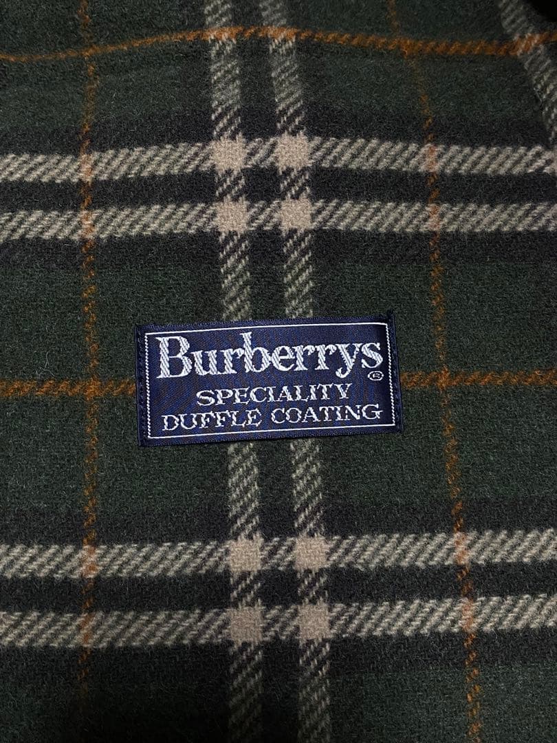 【お値下げ】Burberryフード付きダッフルコート オリーブグリーン