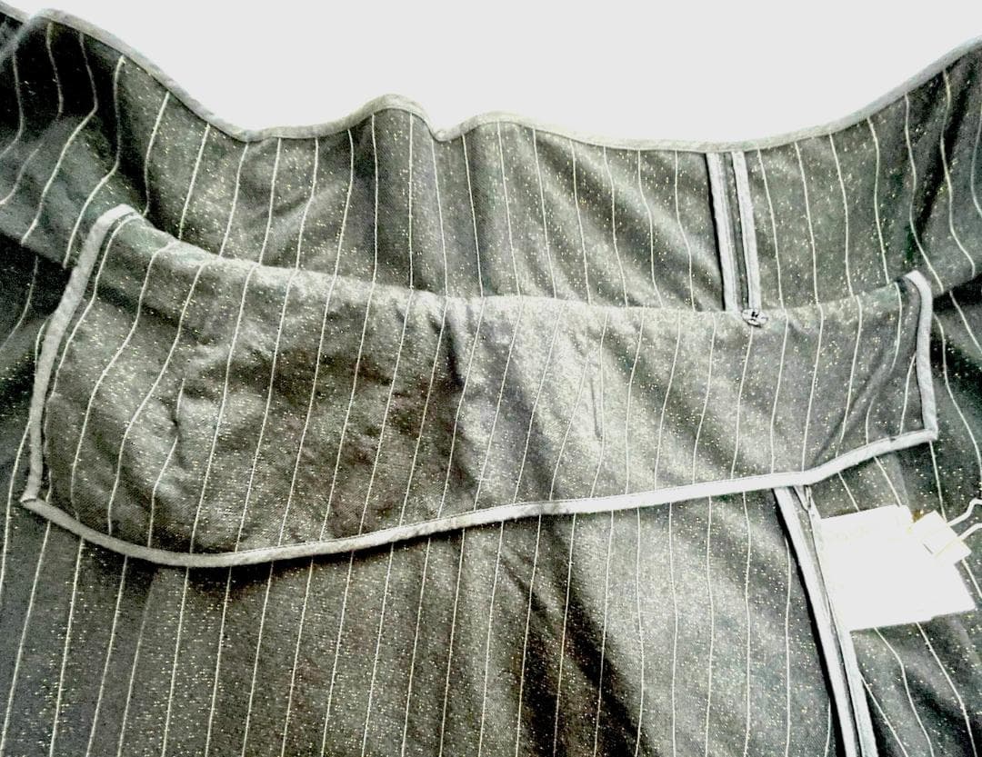 COMME des GARÇONS　ラメ入りウールの巻きサルエルパンツ