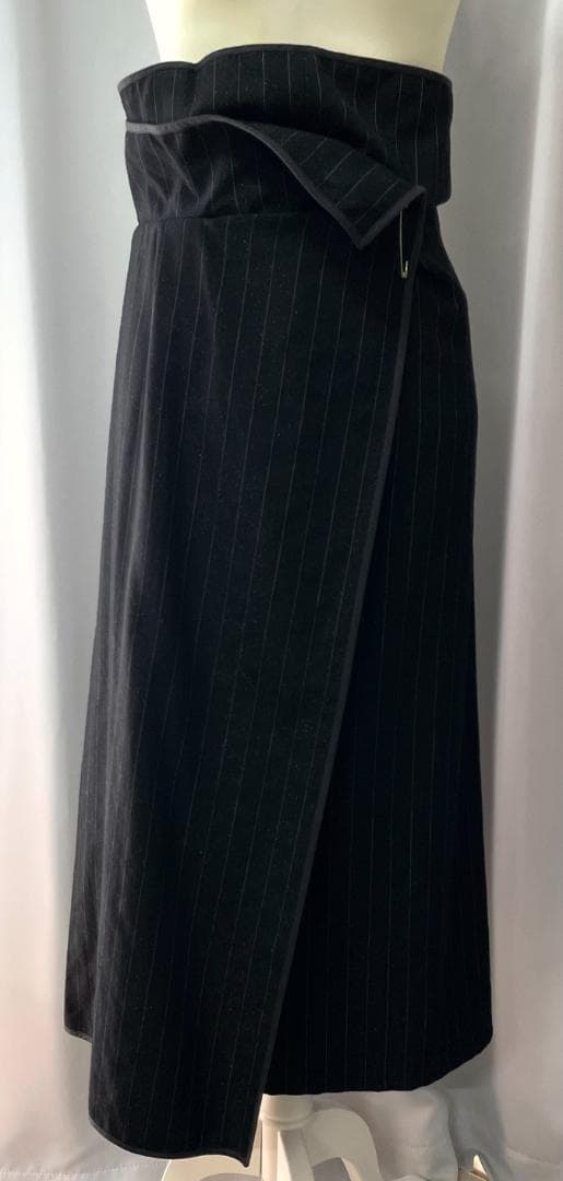 COMME des GARÇONS　ラメ入りウールの巻きサルエルパンツ