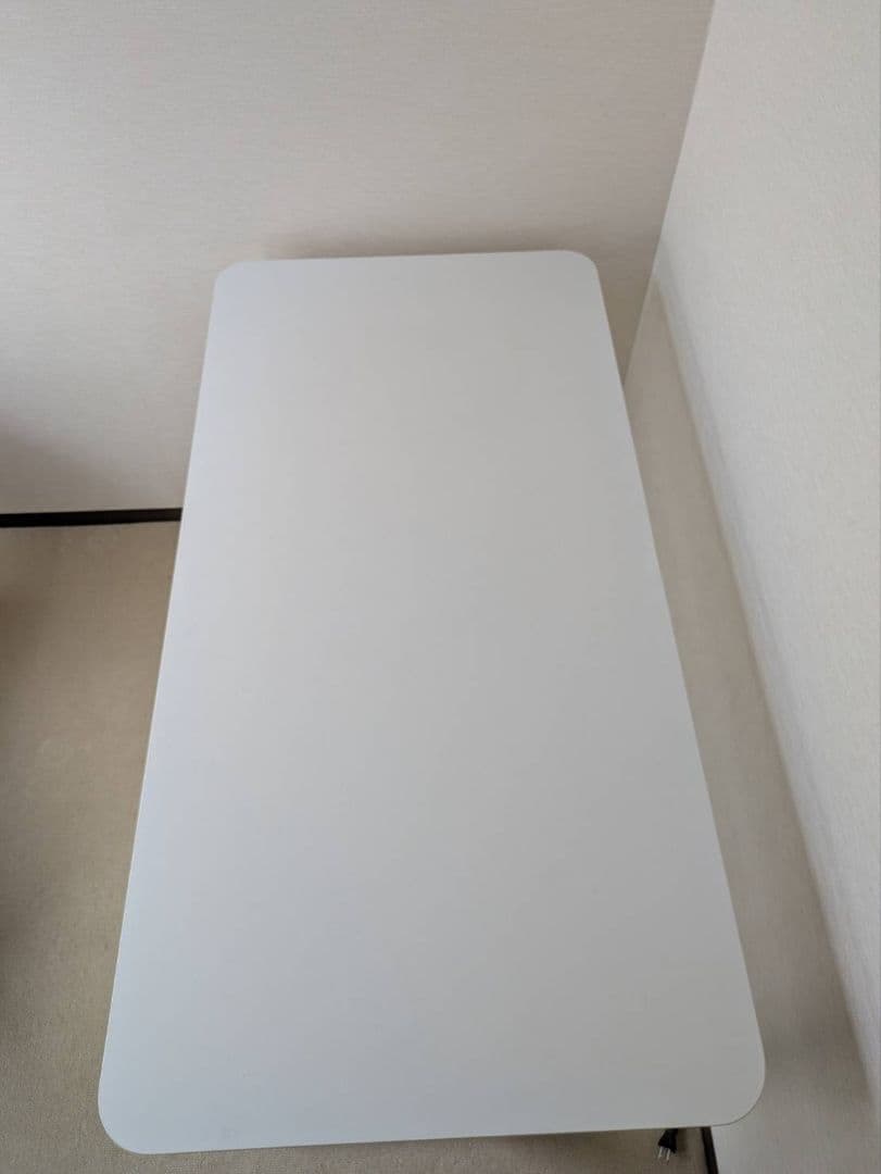 【よこい様】電動昇降パソコンデスク ホワイト　60x120×70cm