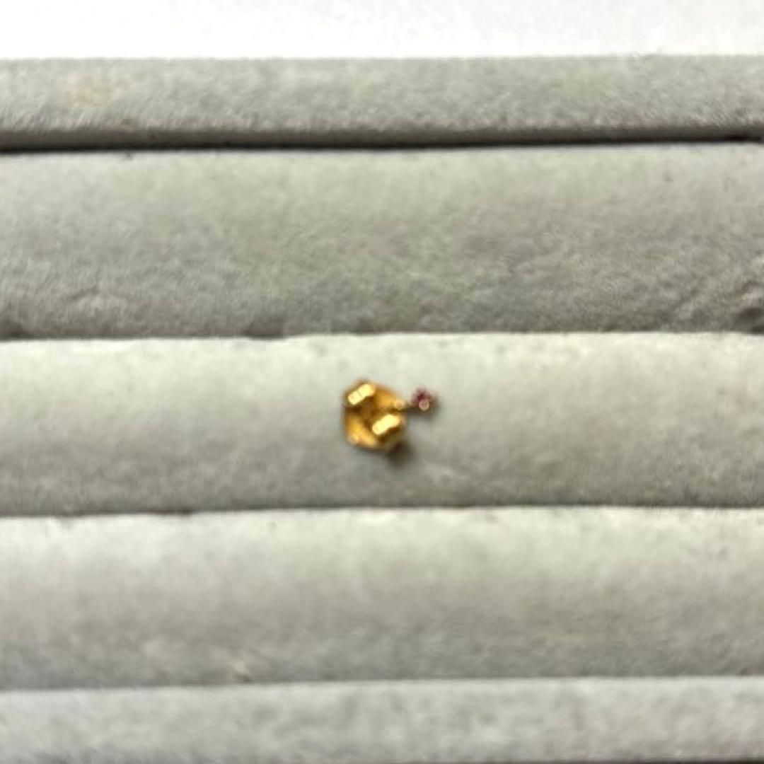 e.m. little emblem K18 ダイヤ バー ピアス 片耳用