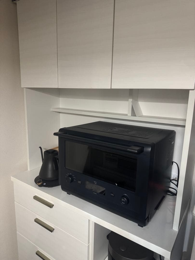 7月まで限定価格！「美品」ニトリ　ホワイト キッチン収納 食器棚 幅100cm