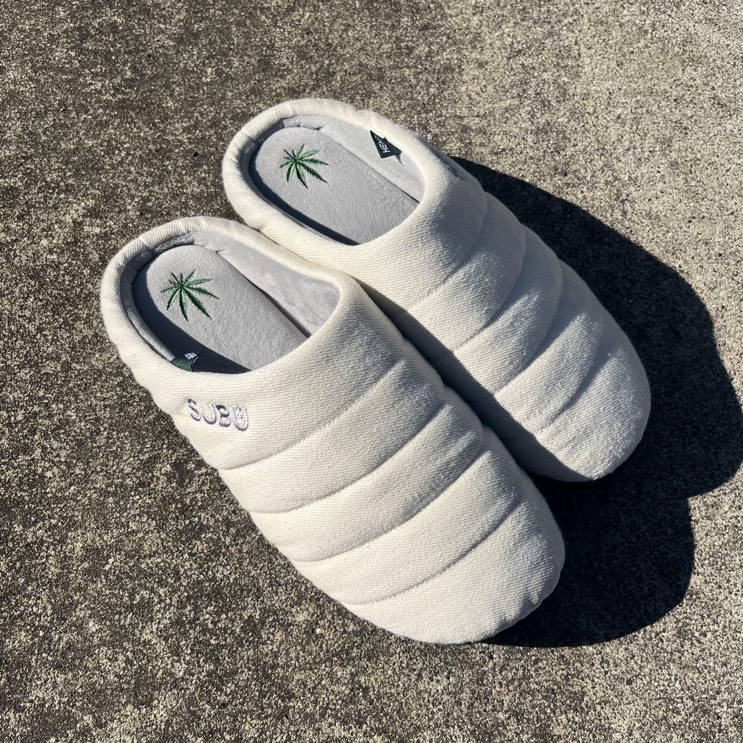 【コラボ】SUBU サンダル ホワイト サイズ2 収納袋付き MANASTASH