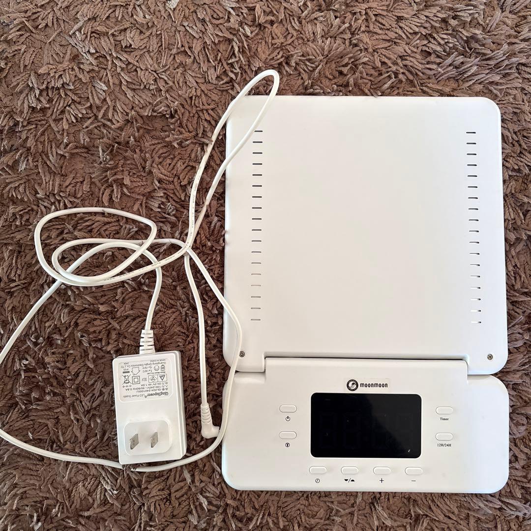 トトノエライトプレーン光目覚まし時計 ムーンムーン