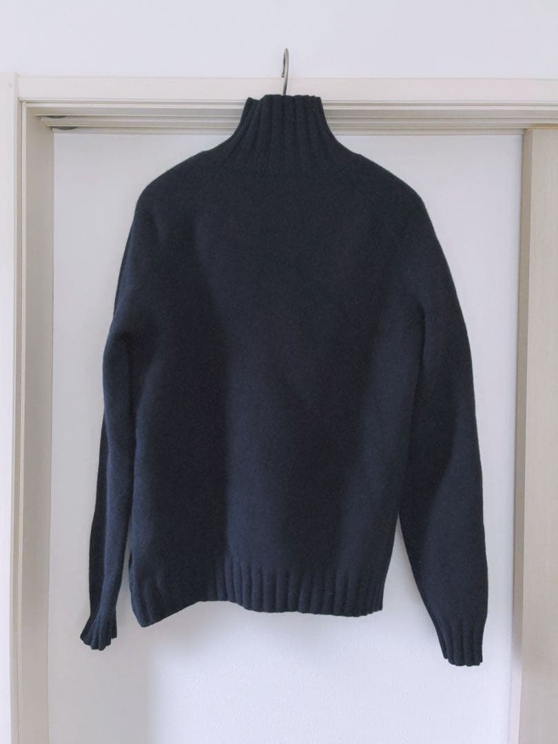 STUDIO NICHOLSON ダークネイビー タートルネック セーター L
