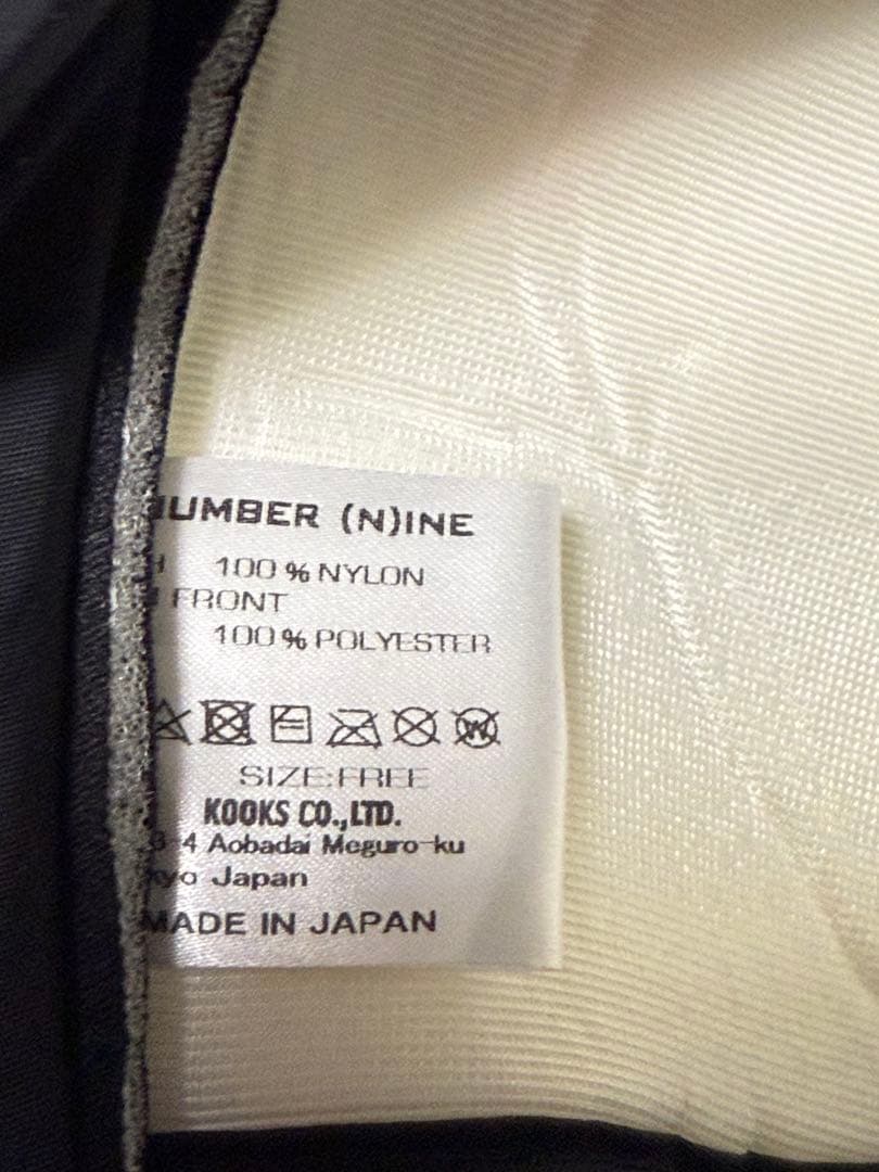 NUMBER (N)INE ×ゴッドセレクション　キャップ レッド