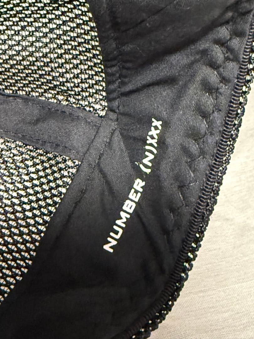 NUMBER (N)INE ×ゴッドセレクション　キャップ レッド