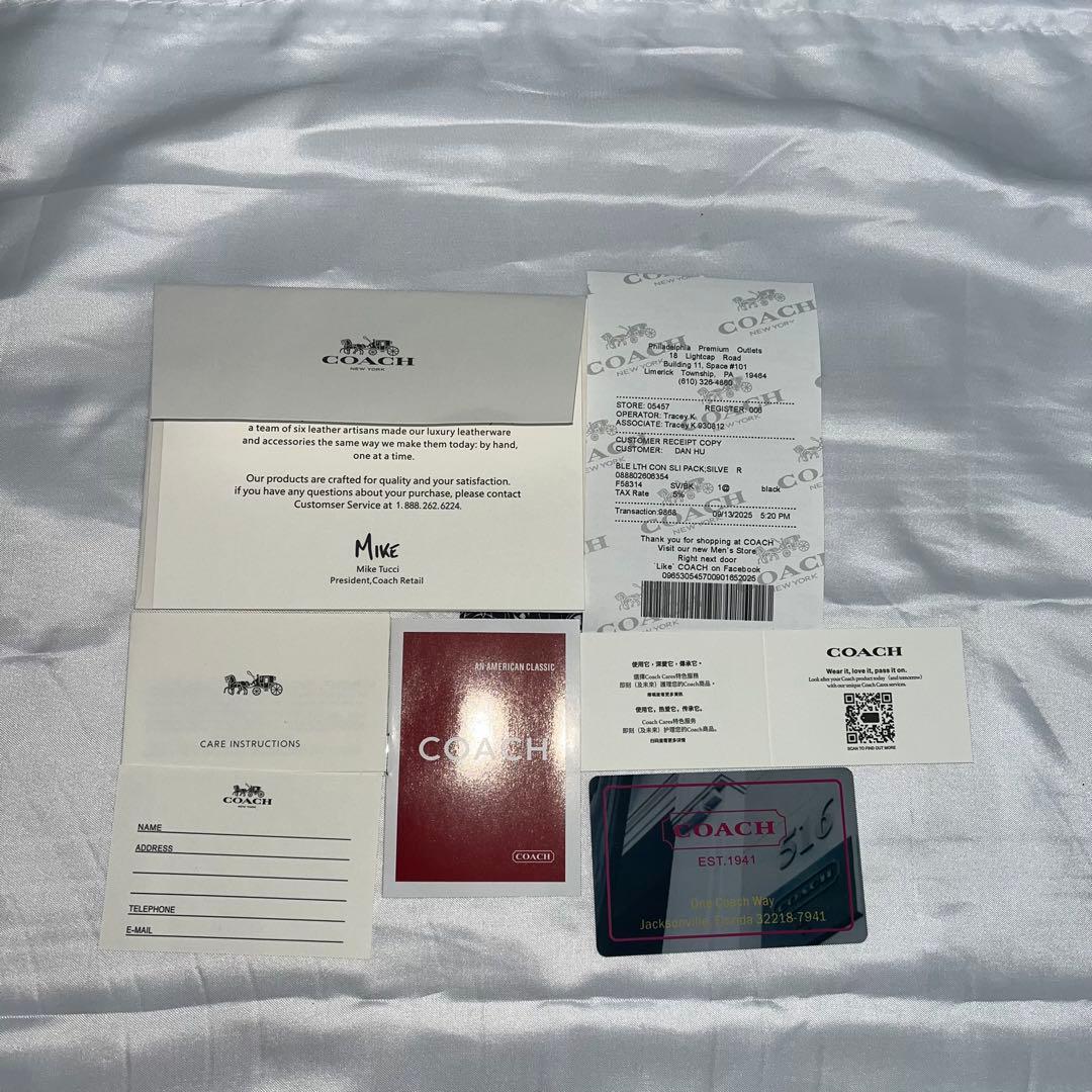 ★新品未使用★ COACH コーチ シグネチャー リュック バックパック 黒