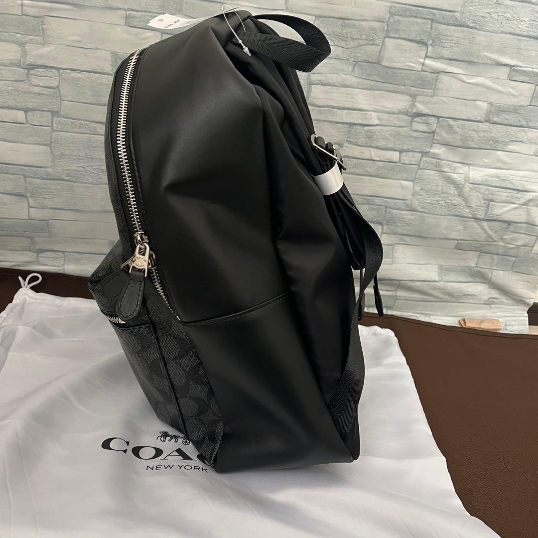 ★新品未使用★ COACH コーチ シグネチャー リュック バックパック 黒