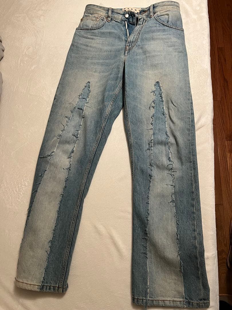 MARNI ダメージ加工 デニムパンツ 28