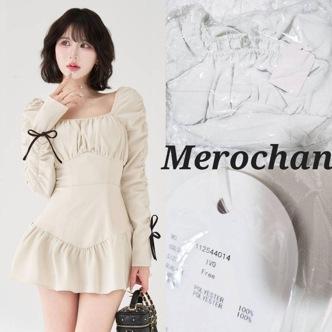 新品 ダーリッチ スクエアネックギャザーミニワンピース FREE♡