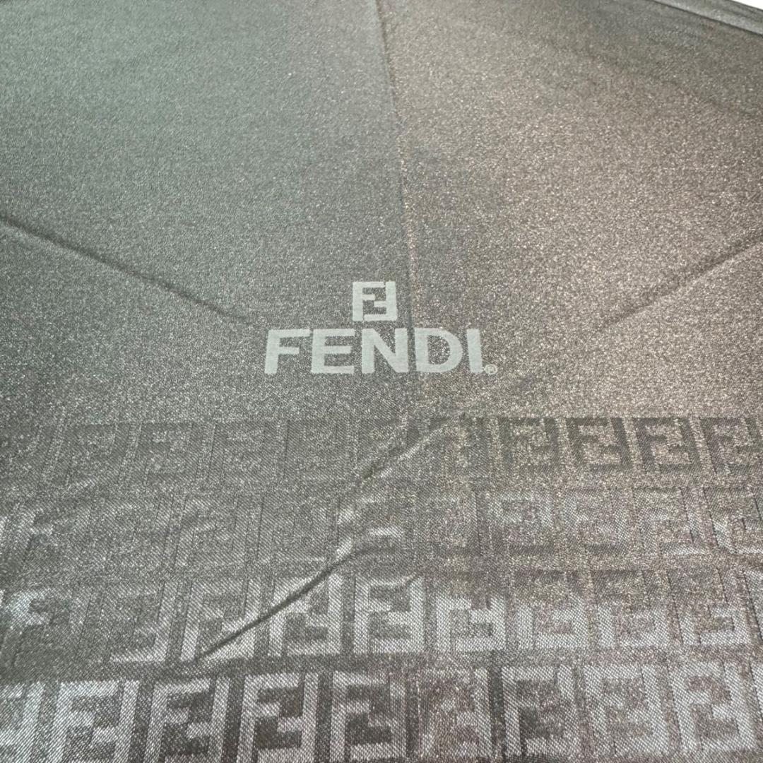 【専用】FENDI 折りたたみ傘 ズッカ ゴールド金具 ブラウンゴールド