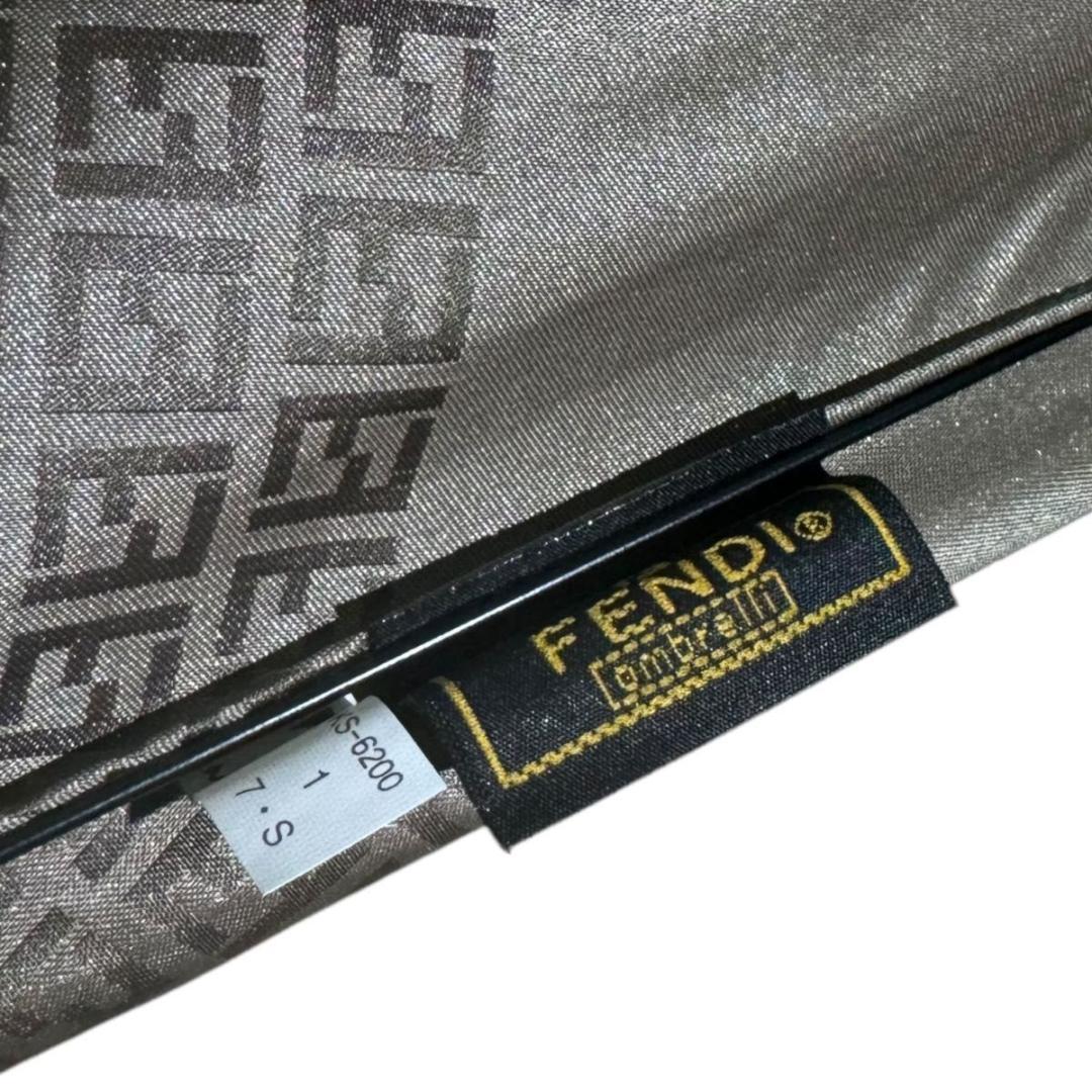 【専用】FENDI 折りたたみ傘 ズッカ ゴールド金具 ブラウンゴールド