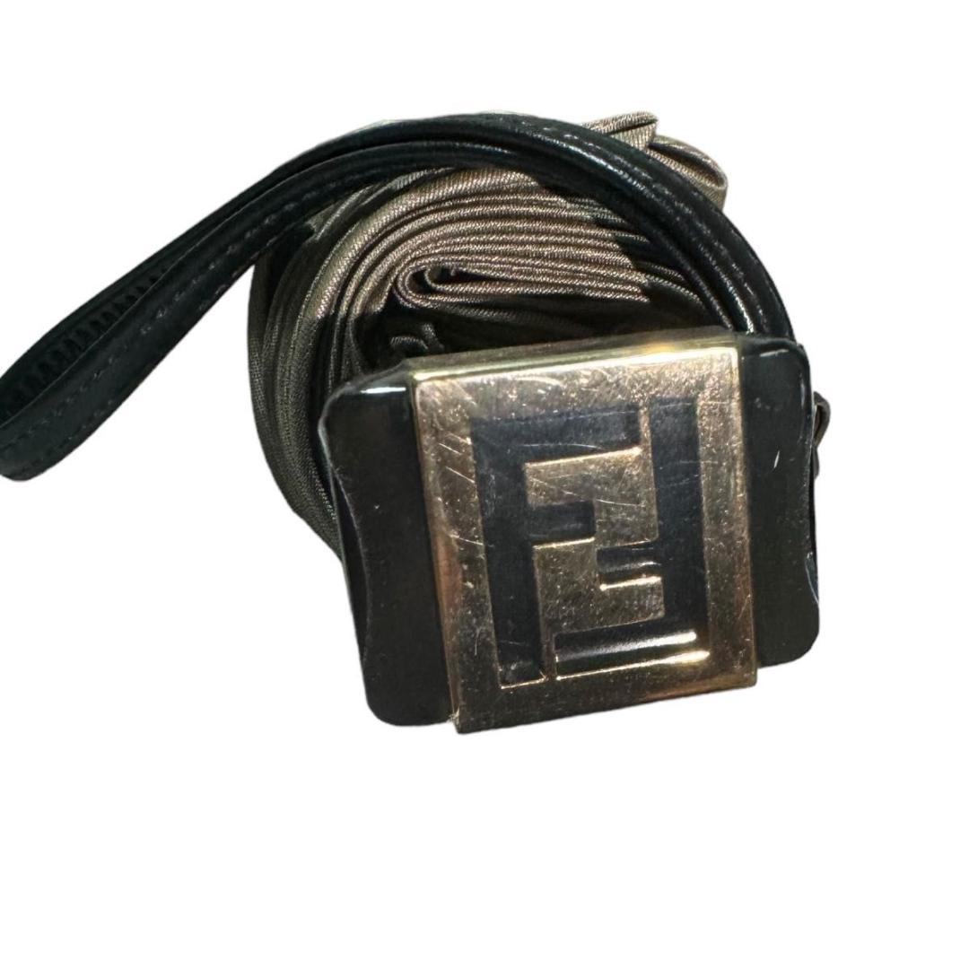 【専用】FENDI 折りたたみ傘 ズッカ ゴールド金具 ブラウンゴールド