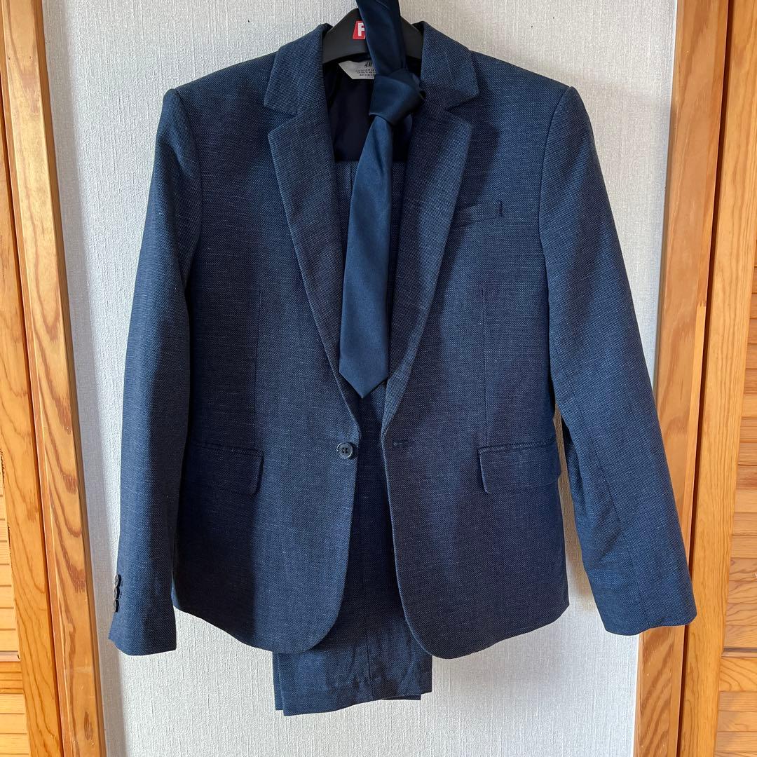 紳士服　H &M ネイビースーツ　150 3点セット