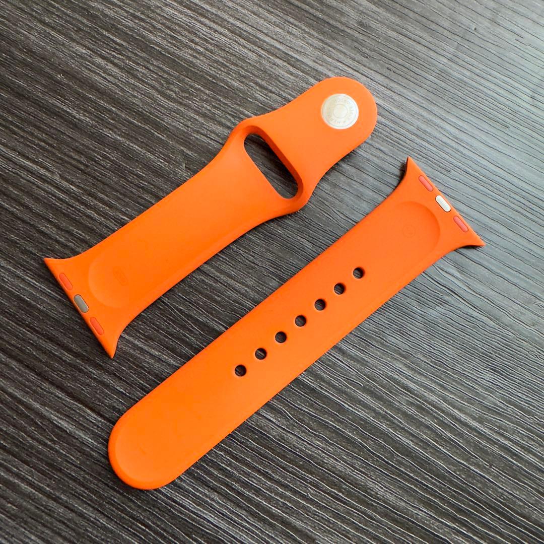 2642 美品　Apple Watch エルメス　オレンジ　スポーツバンド