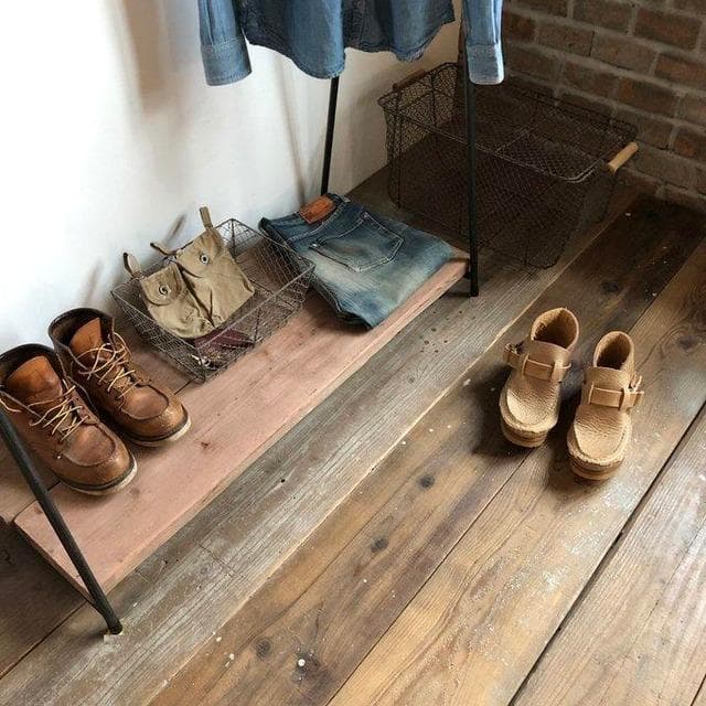 特大　貴重　数量限定　特別価格　ハンガーラック　アイアン家具　古材　無垢材　送込