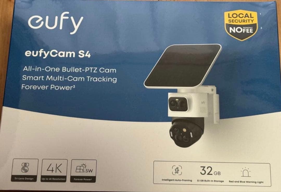 Anker Eufy (ユーフィ) eufyCam S4 (屋外用防犯カメラ)