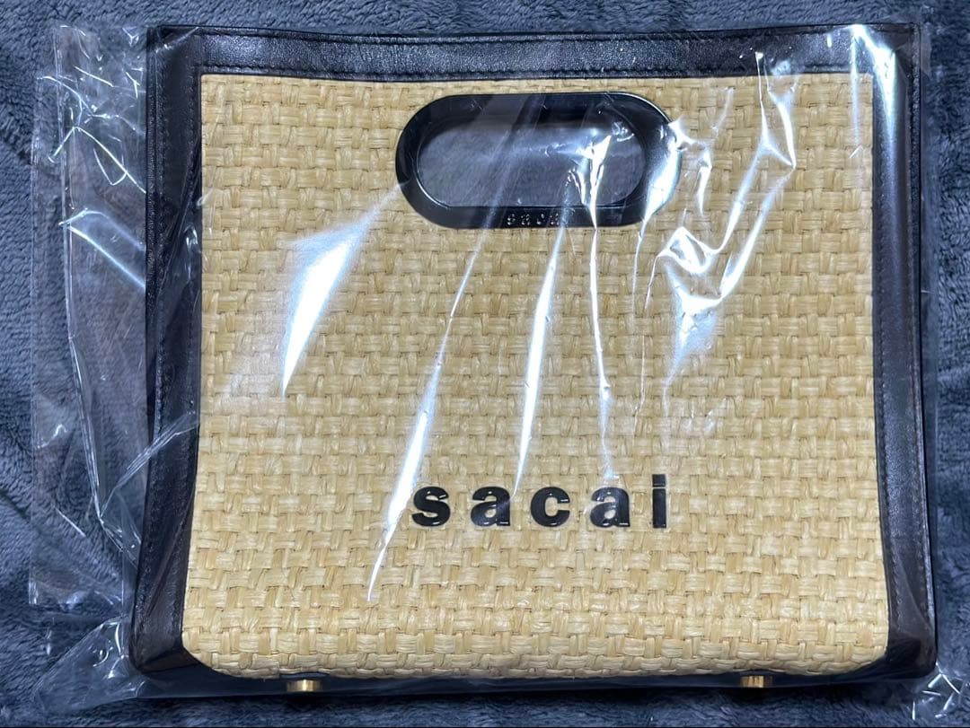 sacai サカイ ロゴ カゴミニバッグ ハンドバッグ 鞄