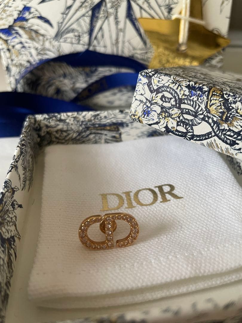 ディオールPetit CD スタッドピアス　ピンクゴールド　ローズゴールド　片耳