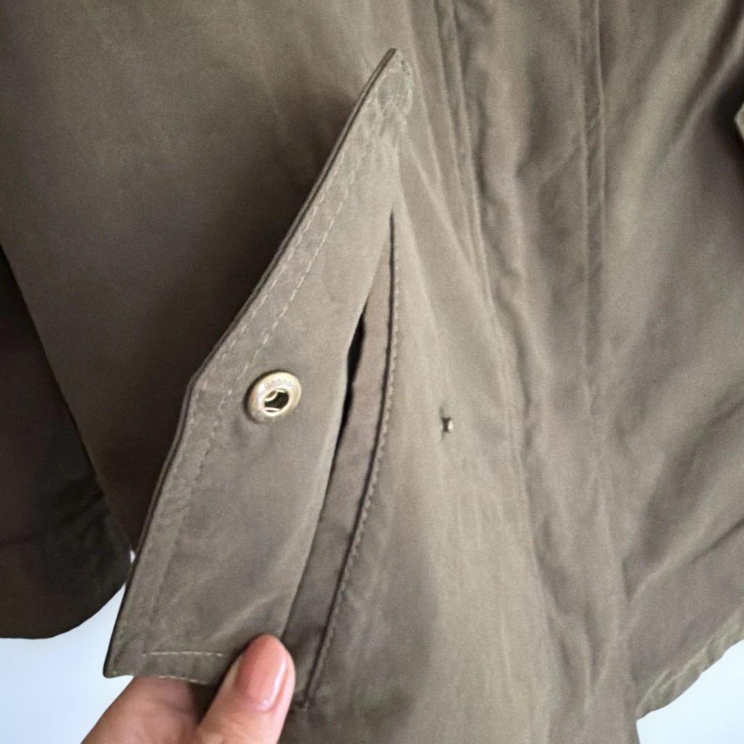 INDIVI ラクーンファー ミリタリーコート 4WAY モッズコート 40