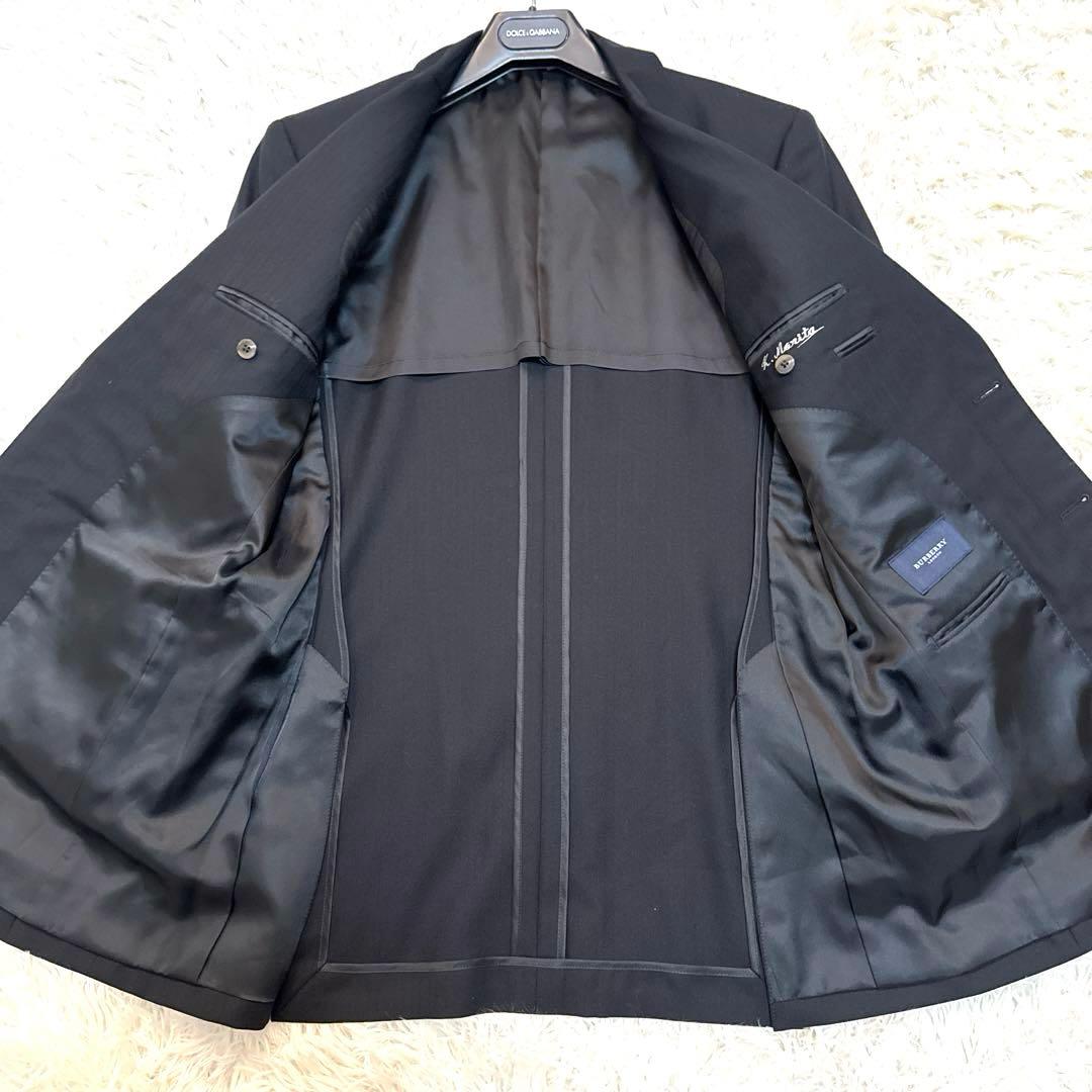 【美品】バーバリーロンドン スーツセットアップ ブラックA6