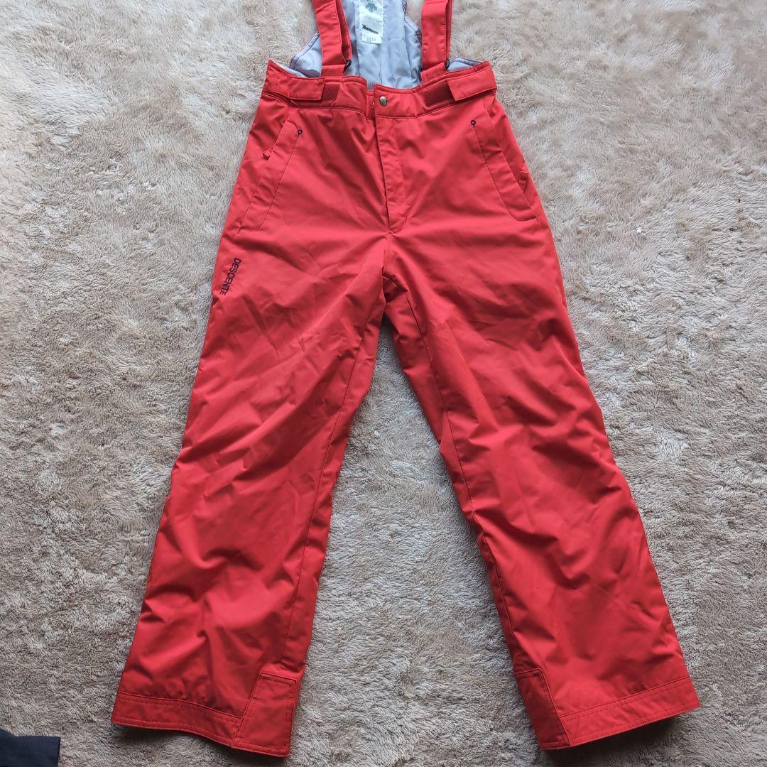 【美品】DESCENTE スキーウェア 子ども用 150サイズ ネイビー/レッド