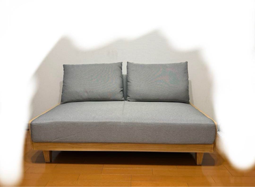 ソファー 2人掛け 北欧 木製 リビングソファ