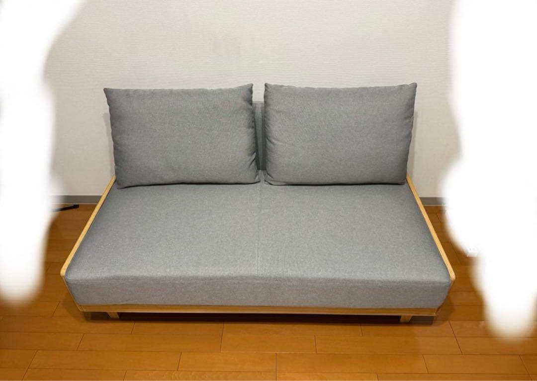 ソファー 2人掛け 北欧 木製 リビングソファ