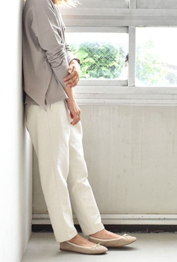 ブルク様　　evameva　 コットンシルク イージーパンツ