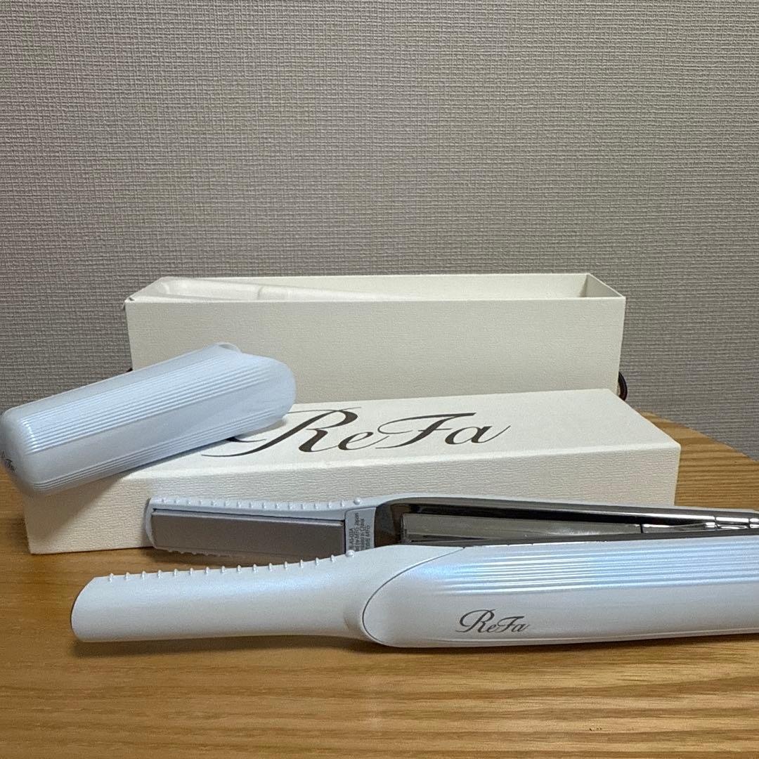 美品　ReFa リファ　フィンガーアイロン ホワイト USB充電ケーブル付属