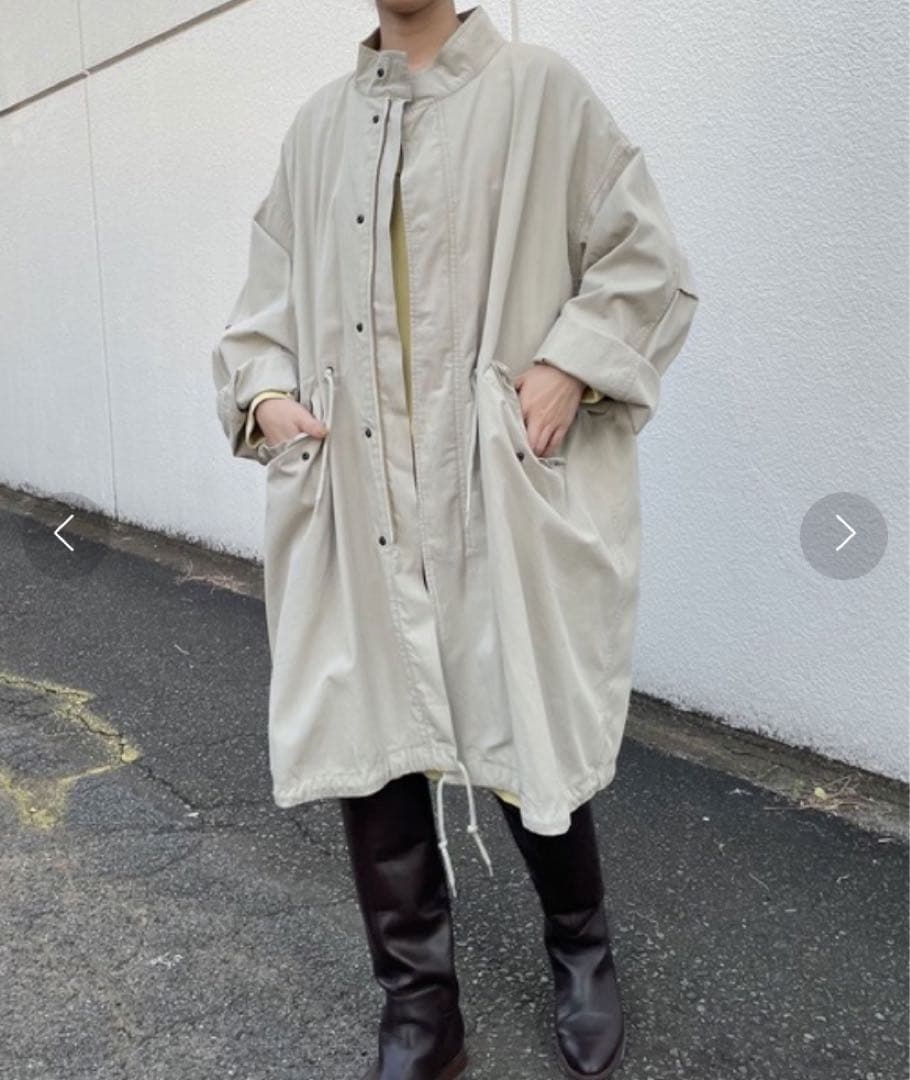 シーナリー　モッズコート　ライトグレー　◾️美品クリーニング済み◾️