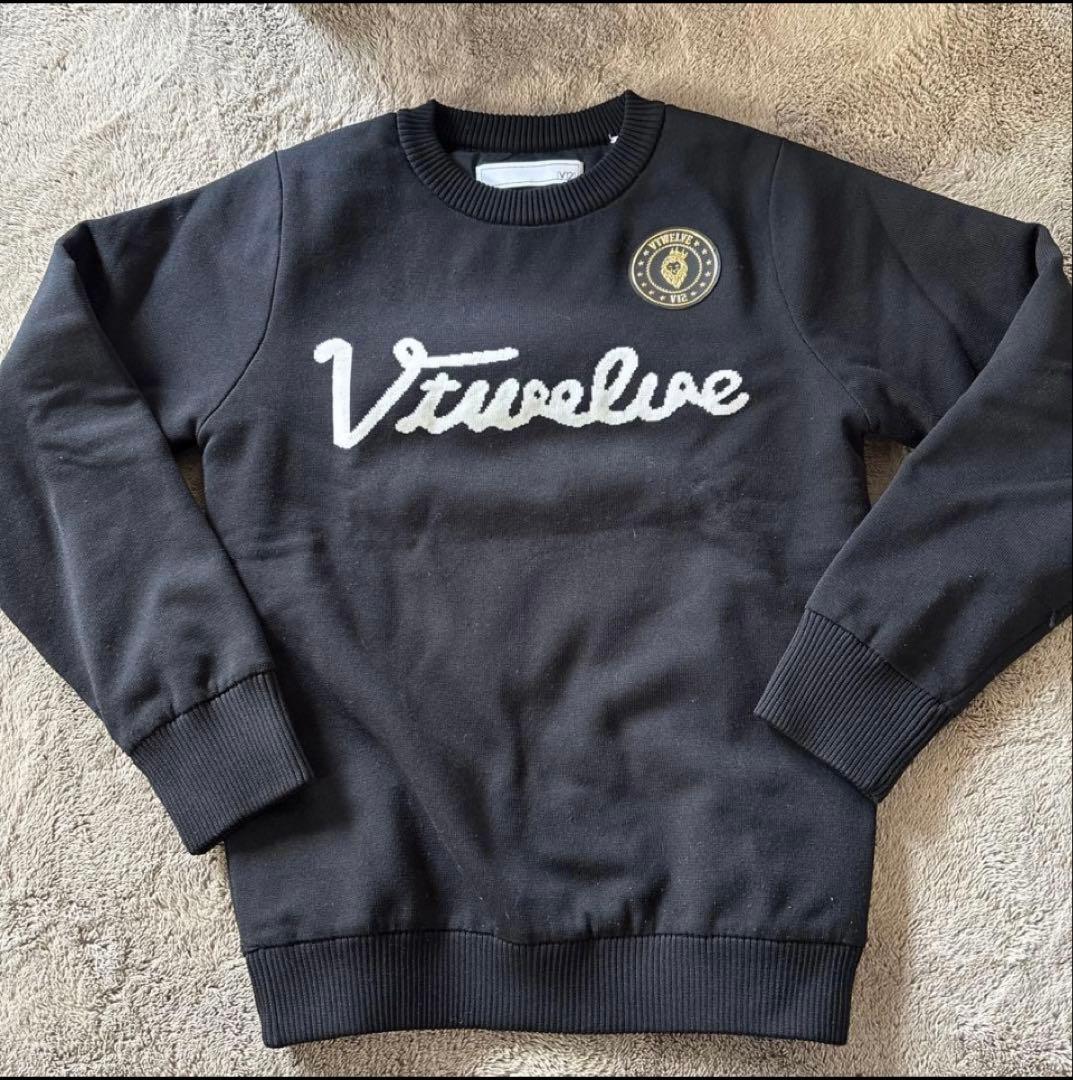 V12 ゴルフウェアー ニット 防風裏地