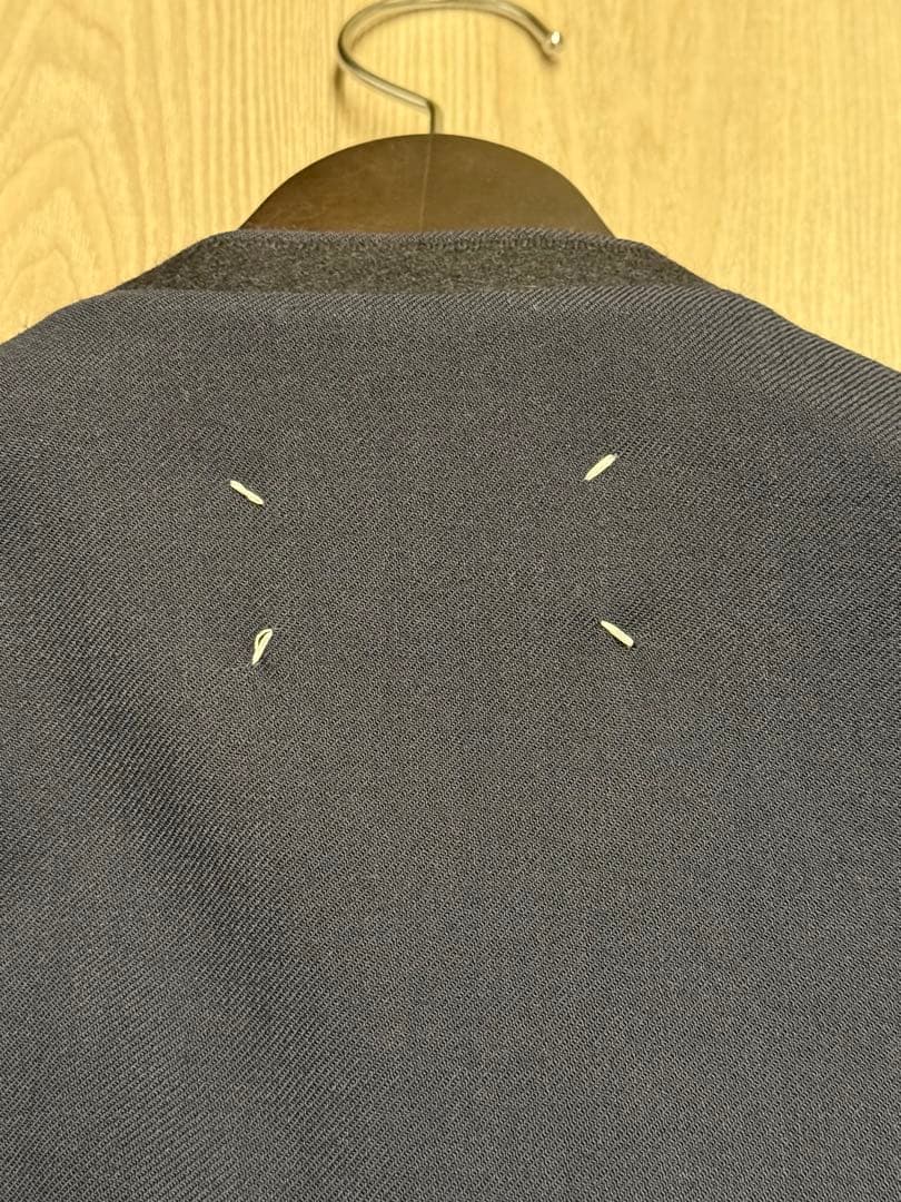 Maison Margiela ノーカラージャケット 48 ブラック