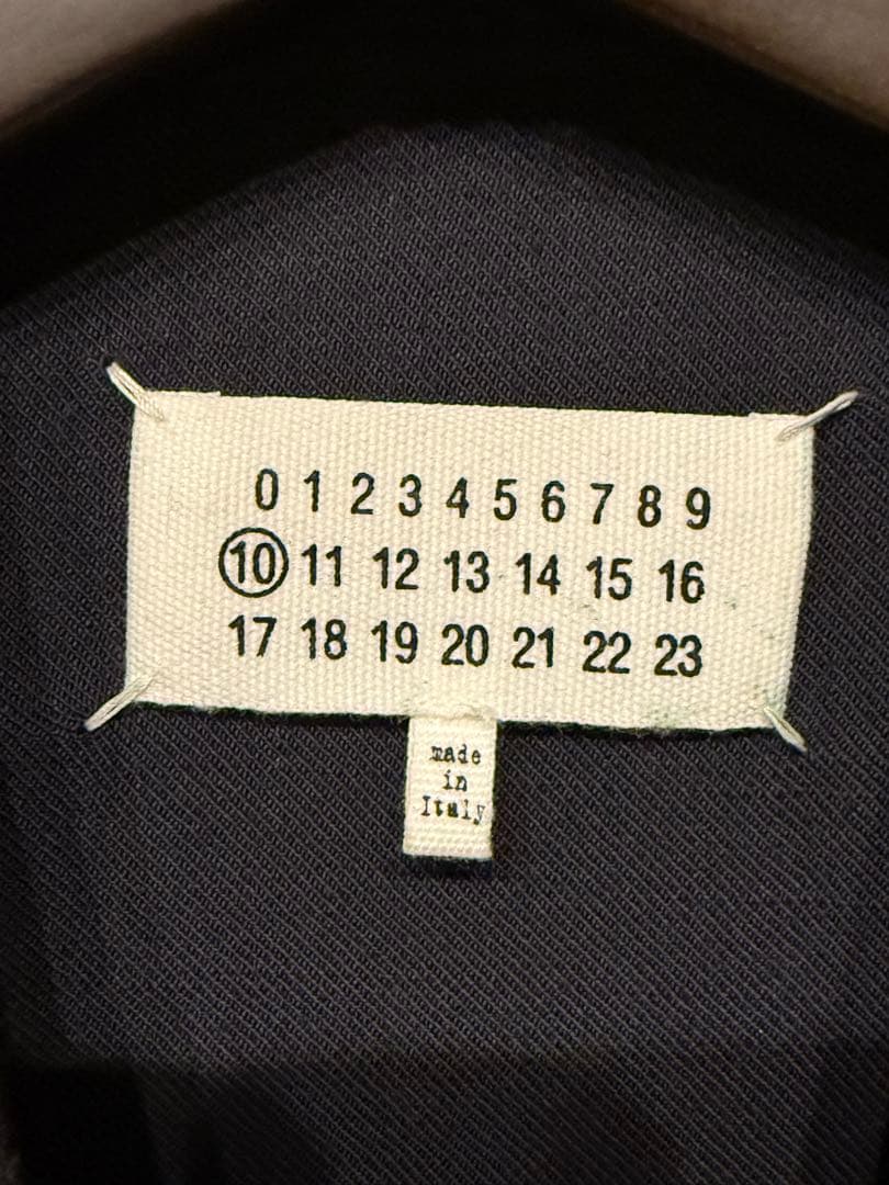 Maison Margiela ノーカラージャケット 48 ブラック