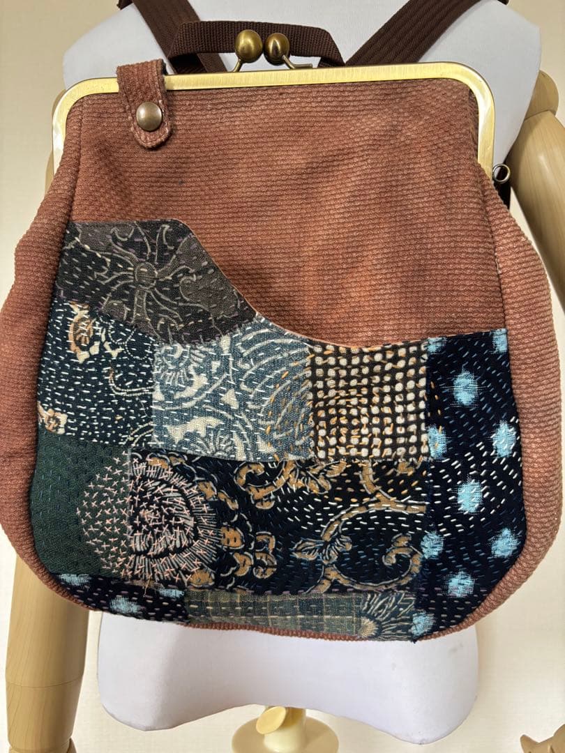 胴着柿渋染めリュック