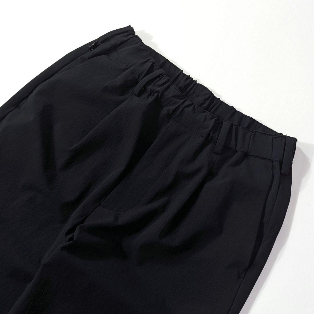 未使用級★BY 360 MASTER　1プリーツ　テーパードイージーパンツ　黒