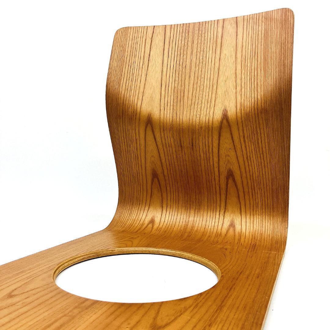 Tendo 天童木工 座椅子 2脚セット 藤森健次 曲げ木 ケヤキ板目 曲木⑭