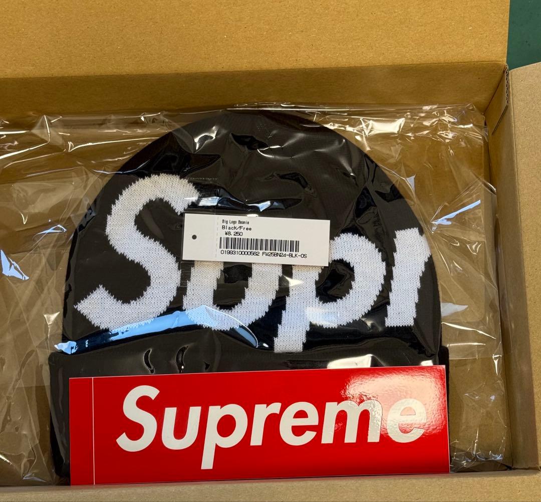 【即日発送】Supreme Big Logo Beanie Black