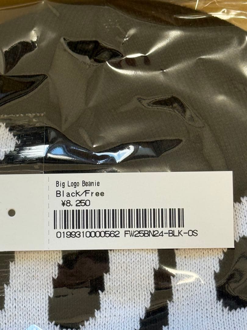 【即日発送】Supreme Big Logo Beanie Black