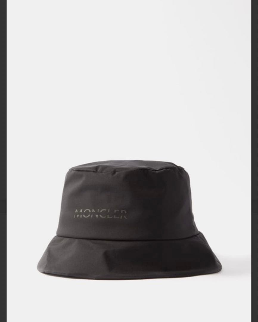 新品！MONCLER☆ロゴプリントナイロンバケットハット