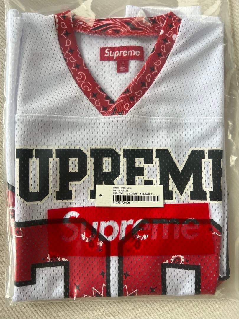 シャツ Supreme Bandana Football Jersey White