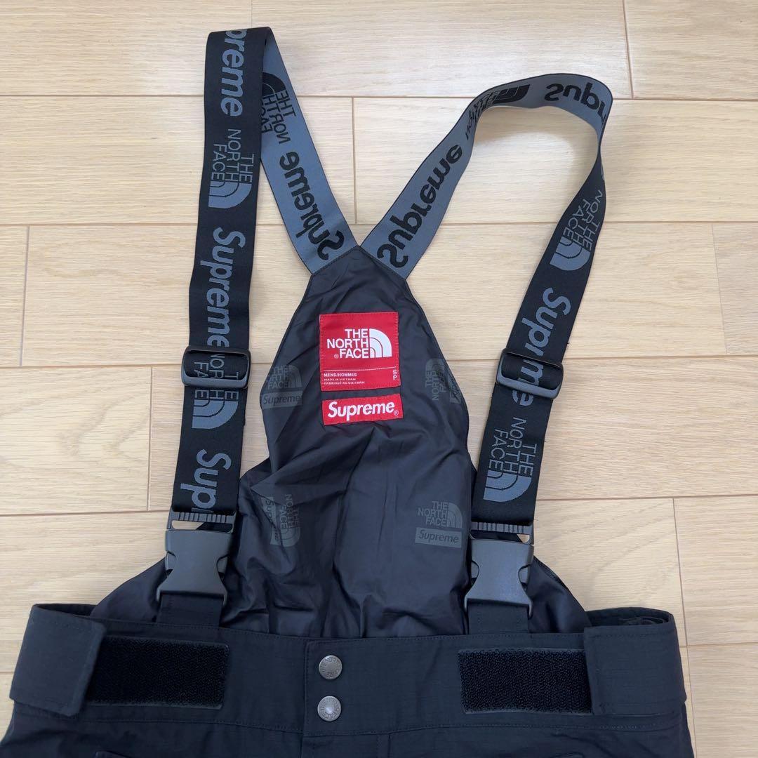 シュプリーム　ノースフェイス　エクスペディション　オーバーオール　ビブパンツ　黒