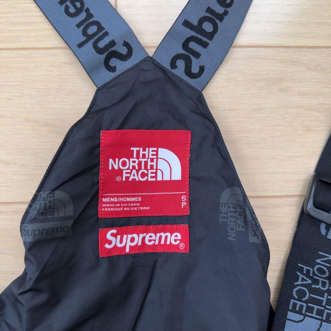 シュプリーム　ノースフェイス　エクスペディション　オーバーオール　ビブパンツ　黒