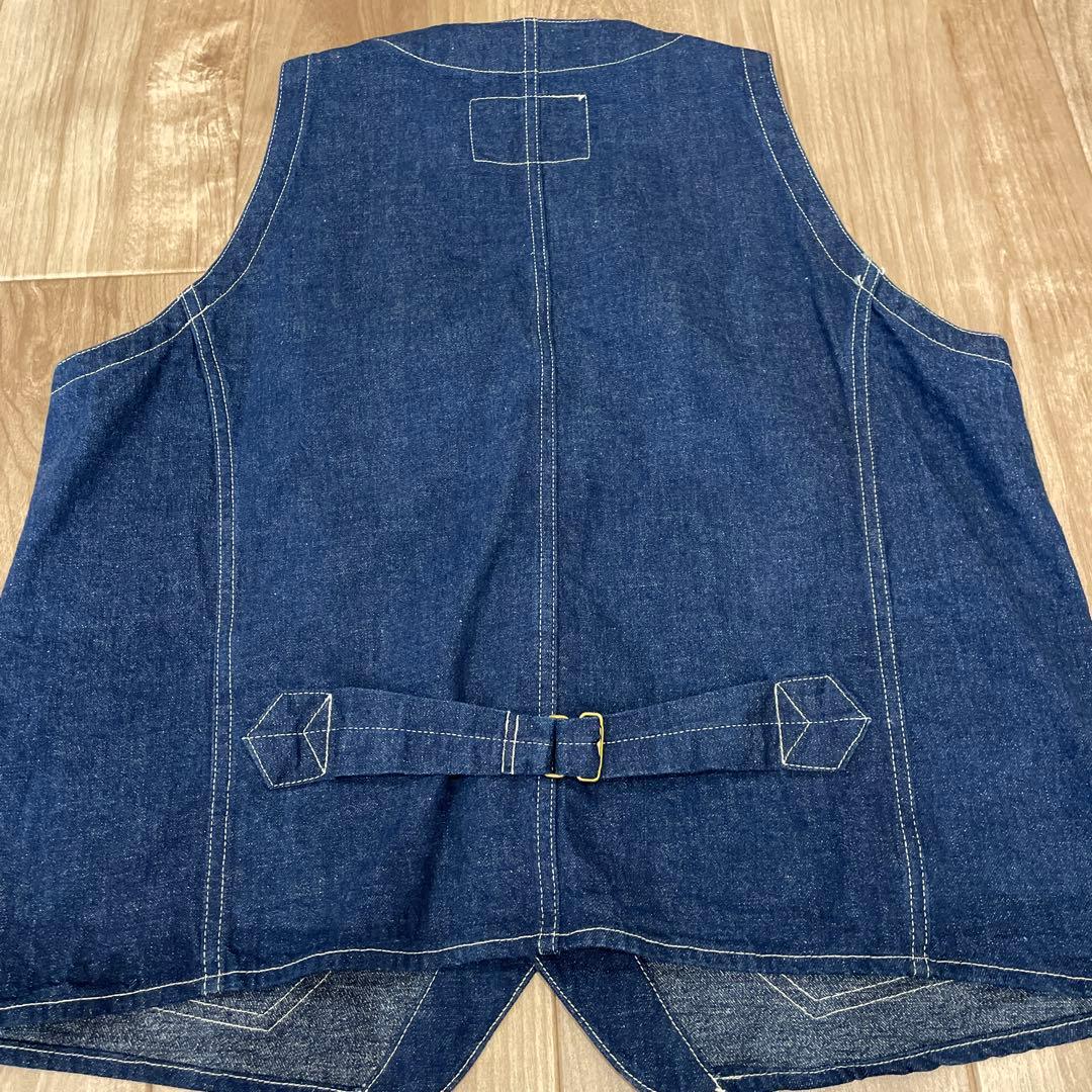 Dapper デニムベスト 42サイズ ダークブルー