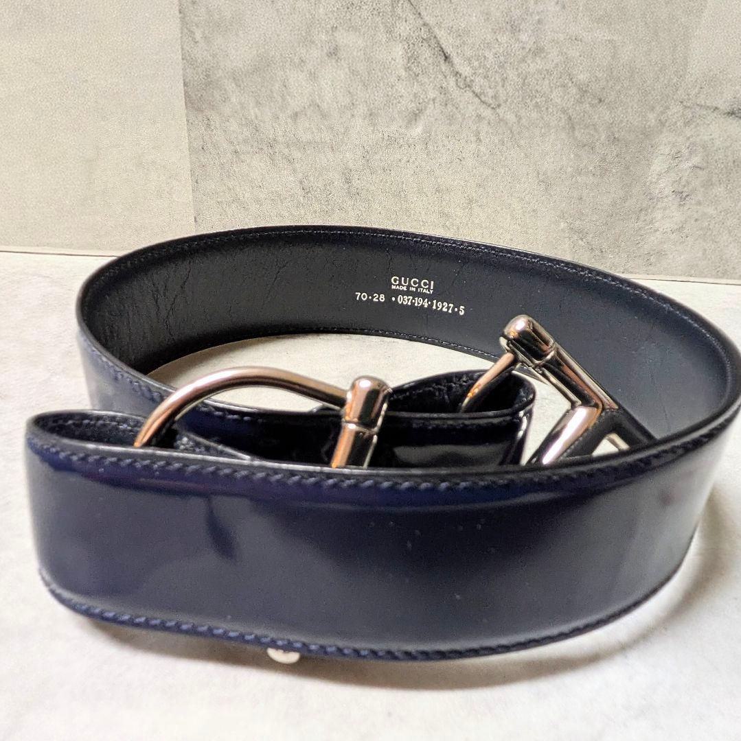 GUCCI Tom Ford期 ジャイアントホースビット ベルト エナメル